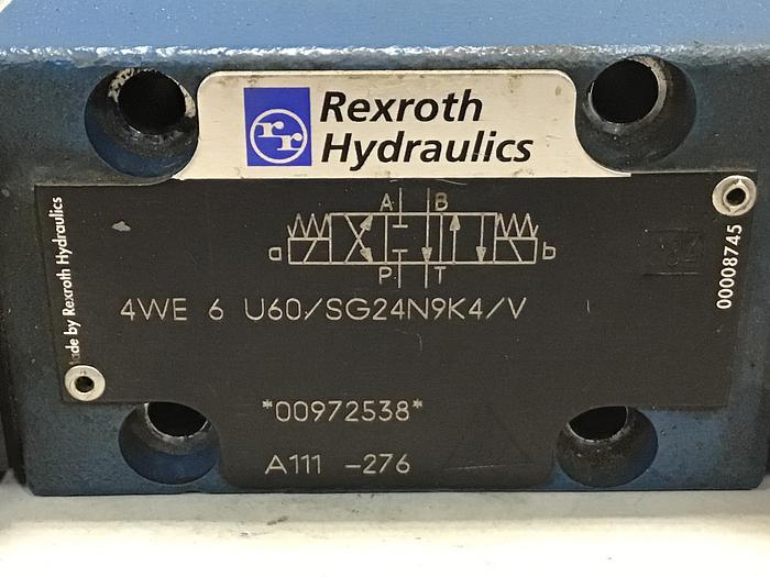Used REXROTH 4WE6U60/SG24N9K4/V Valve Used #140389