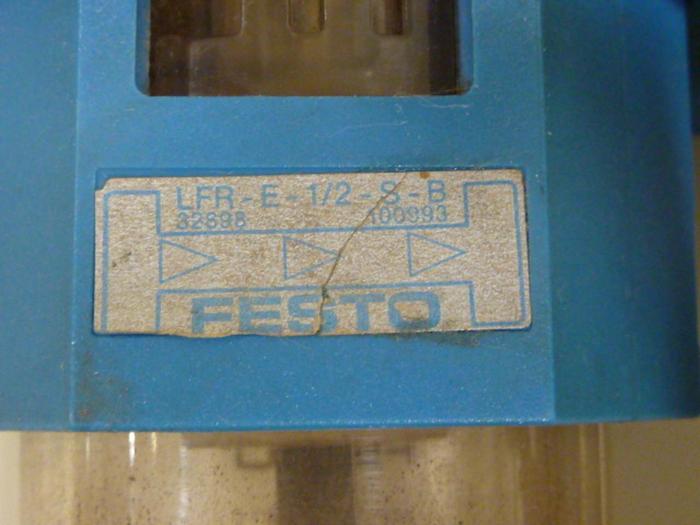 Used FESTO Regulator / Lubricator LFR-E-1/2-S-B #54673