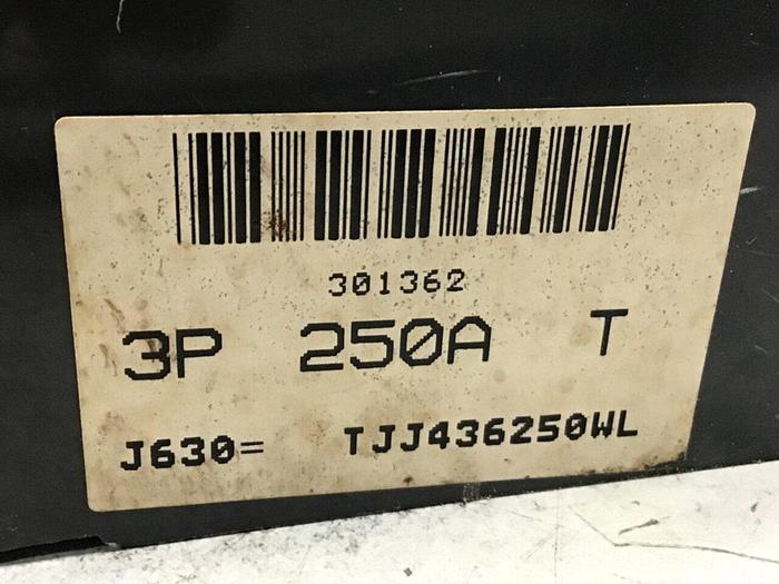 Used GENERAL ELECTRIC / GE 250 Amp Circuit Breaker TJJ436250WL #140571