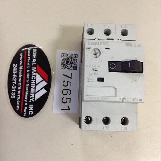 Used SIEMENS Manual Starter 3RV1011-1CA10 #75651