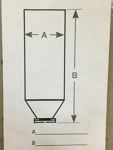 Used METAL FABRICATOR Hopper 6.75X6HOP #120295