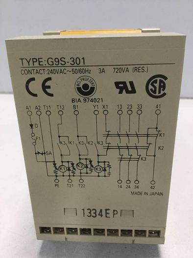 Used OMRON Relay Unit G9S-301 #104526