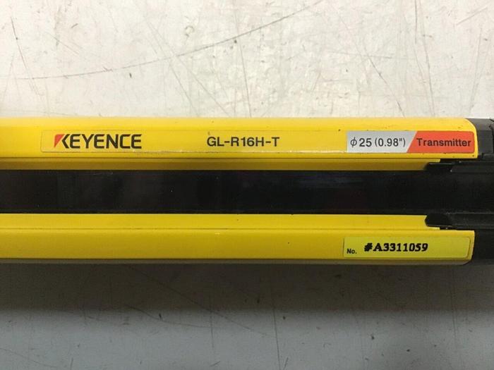 Used KEYENCE CORP Light Curtain Transmitter GL-R16H-T #141157