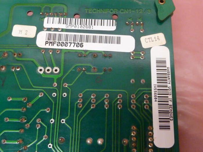 Used TECHNIFOR circuit board CN1-12/3 #34182