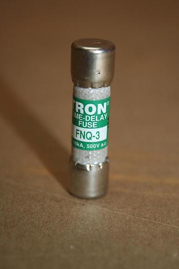 Used TRON / BUSSMANN 3 Amp Fuse FNQ-3 #19912
