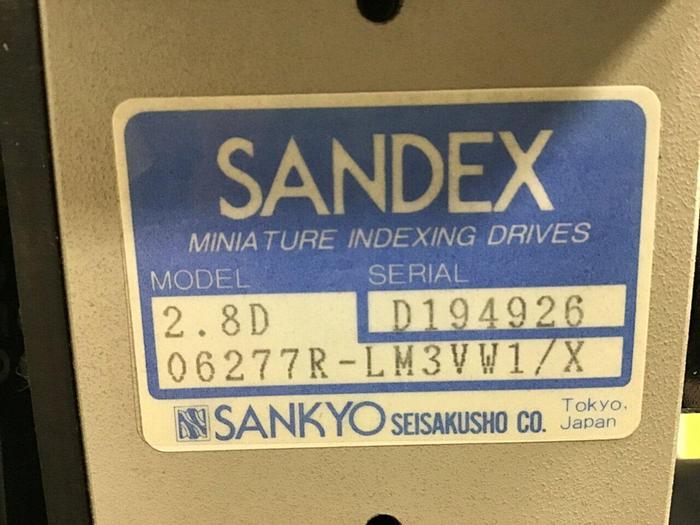 Used SANDEX Indexing Drive 2.8D 06277R-LM3VW1/X #121838