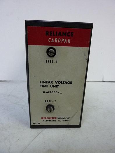 Used RELIANCE ELECTRIC Drive Control 0-49005-1 USED