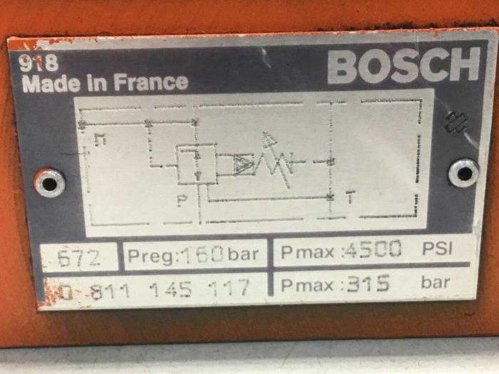 Used BOSCH Pressure Relief Valve 0 811 145 117 Used