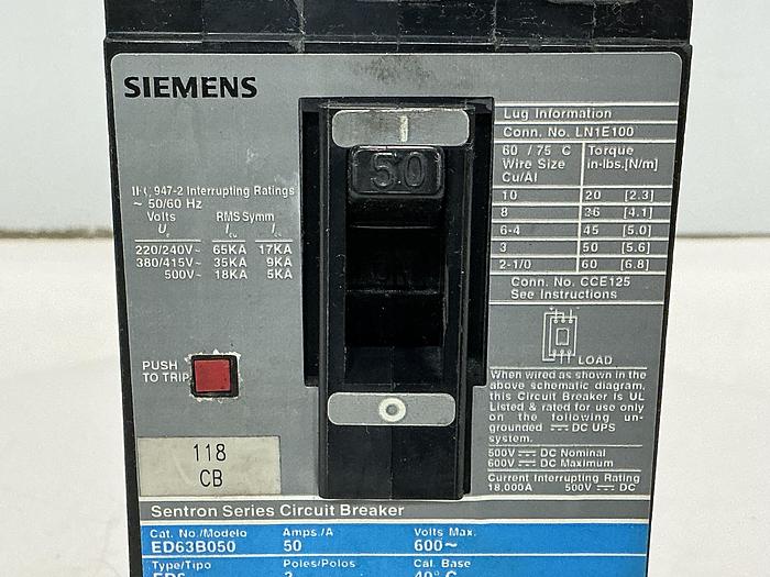 Used SIEMENS ED63B050
