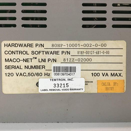 Used BARBER COLMAN Multi Pump Pressure/Flow Module 80HP-10001-002-0-00 USED