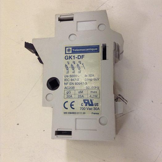 Used TELEMECANIQUE Fuse Holder GK1-DF #77092