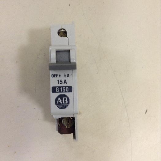 Used ALLEN BRADLEY 15 Amp Circuit Breaker 1492-CB1/G150 SER A #78381