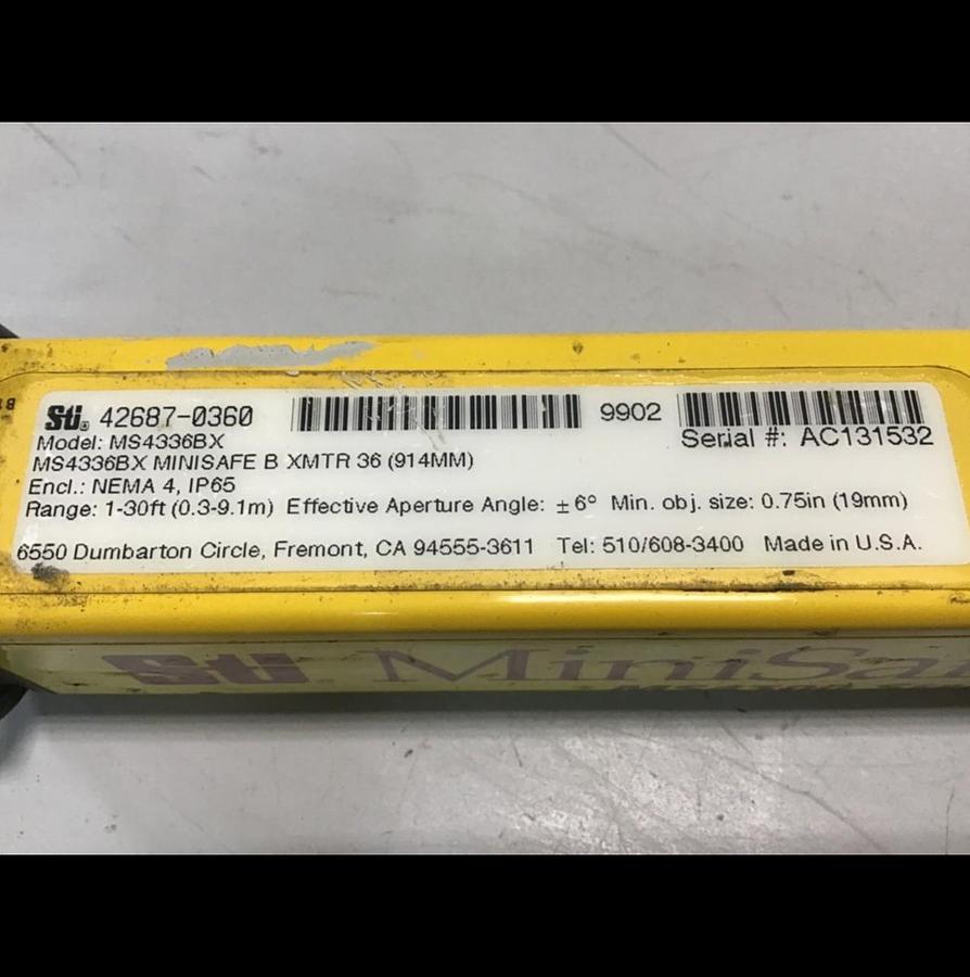 Used STI Light Curtain Transmitter MS4336BX Used