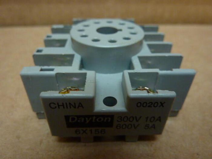 Used DAYTON Relay Socket 6X156 #27604