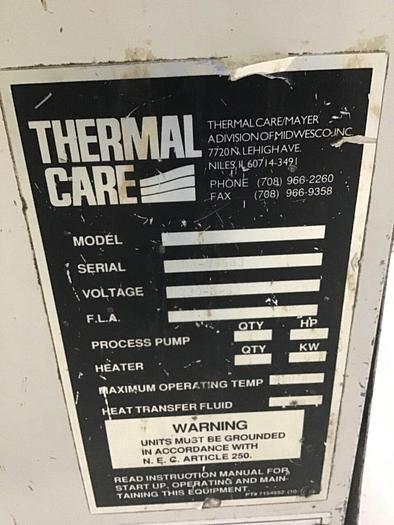 Used THERMAL CARE Thermolator RA090803 Used