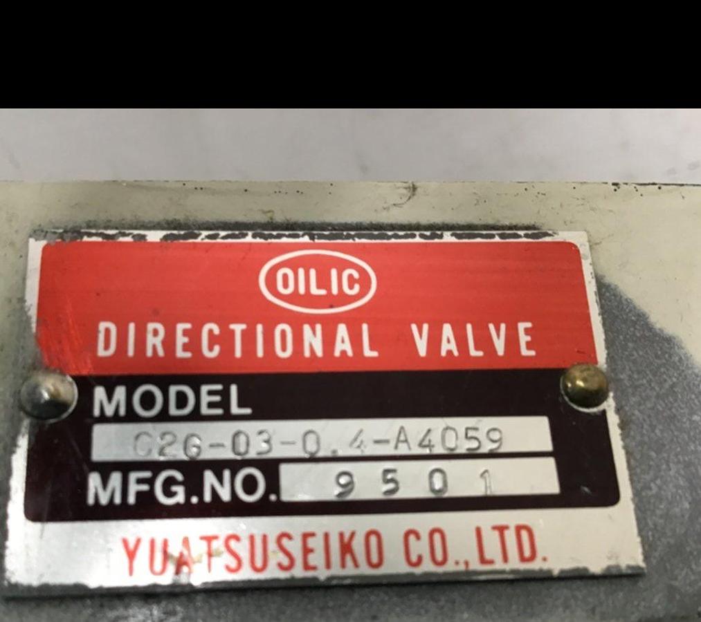 Used YUATSU SEIKO Valve C2G0304A4059 USED