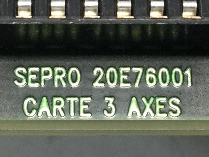 Used SEPRO ROBOTIQUE Circuit Board 20E76001 Used