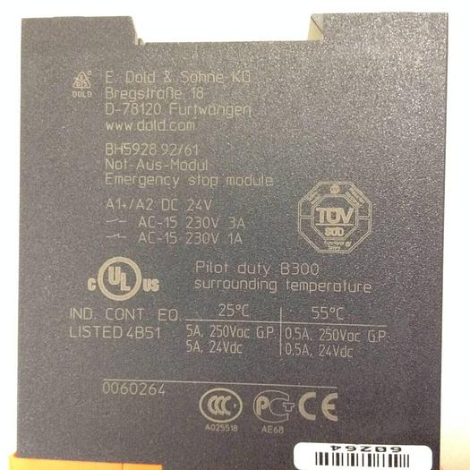 Used E DOLD & SOHNE KG Safety  Relay BH5928 #83468
