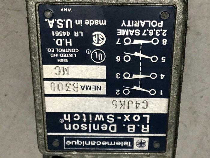 Used RB DENISON Limit Switch C4JK5 #122357