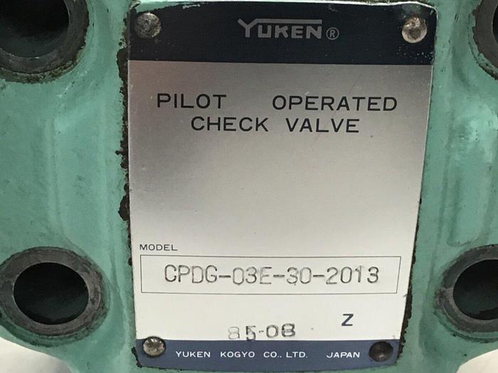 Used YUKEN Valve CPDG-03E-30-2013 #113002