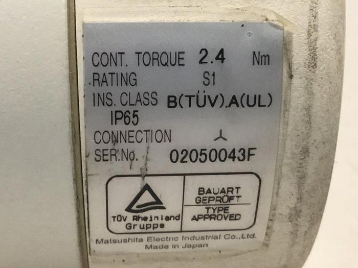 Used PANASONIC Servo Motor MSMA082A1B Used