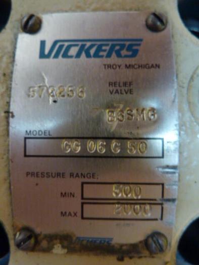 Used VICKERS Relief Valve CG06C50 #39029