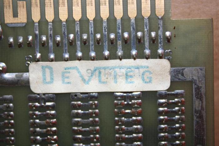 Used DEVLIEG Circuit Board 9D1252A #20706