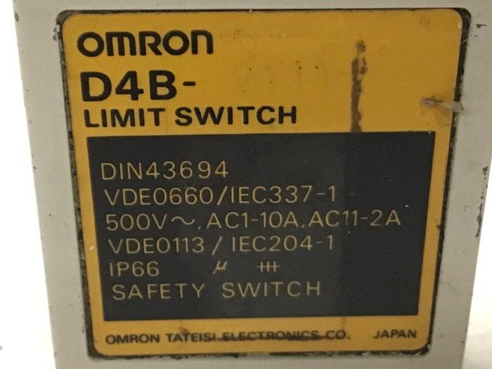 Used OMRON Limit Switch D4B-2111 #122002