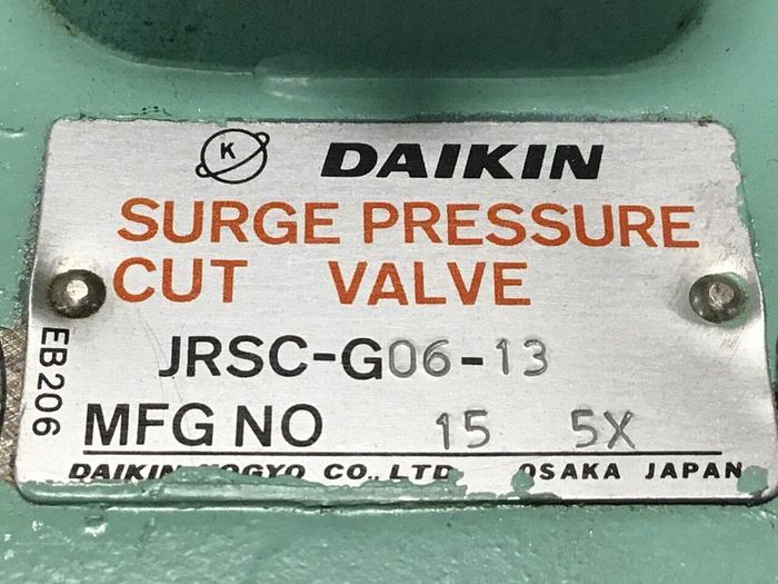 Used DAIKIN Surge Pressure Cut Valve JRSC-G06-13 #113005