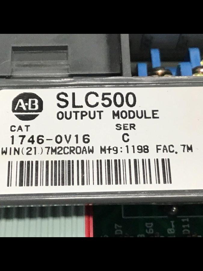 Used ALLEN BRADLEY Output Module 1746-OV16 SER C USED