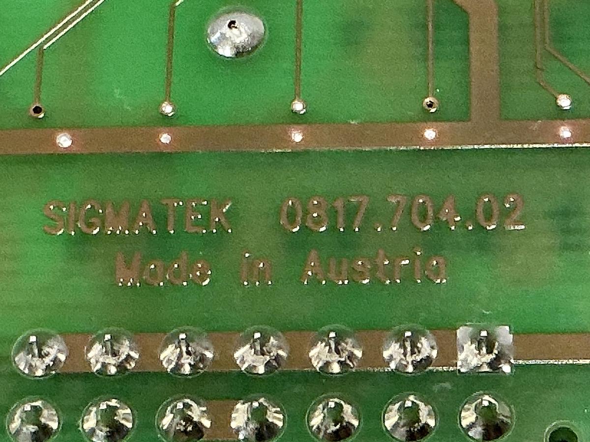 Used SIGMATEK 0817.704.02