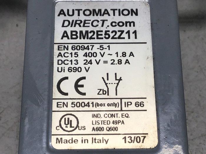 Used AUTOMATION DIRECT Limit Switch ABM2E52Z11 #121295