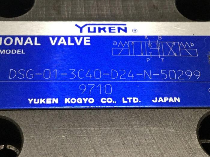 Used YUKEN Directional Valve DSG-01-3C40-D24-N-50299 #110452