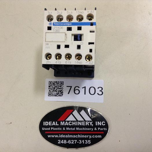 Used TELEMECANIQUE Contactor LP1K0610BD #76103