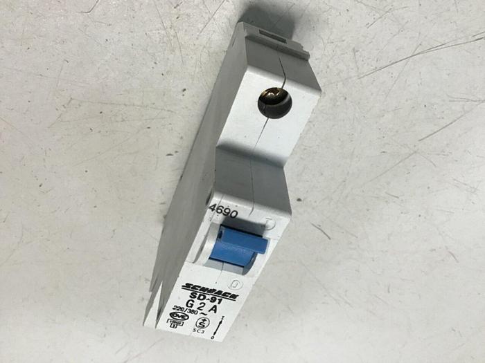 Used SCHRACK 2 Amp Circuit Breaker SD-91G 2A #119662