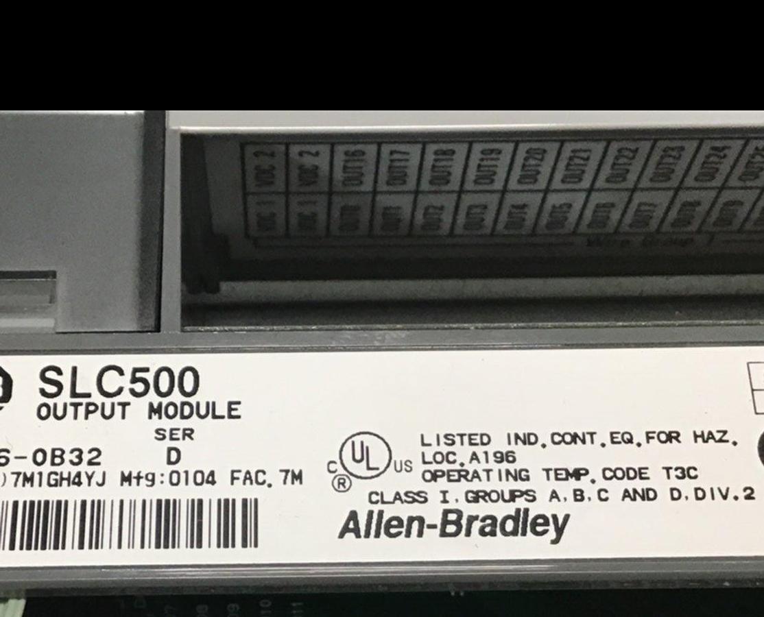 Used ALLEN BRADLEY Output Module 1746-OB32 SER D Used