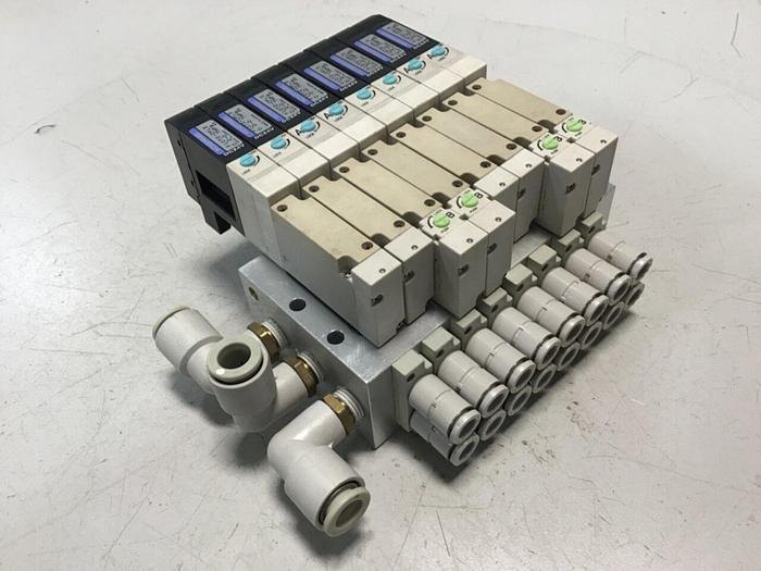 Used KOGANEI Manifold w/ Valves F10M8AJ #120932