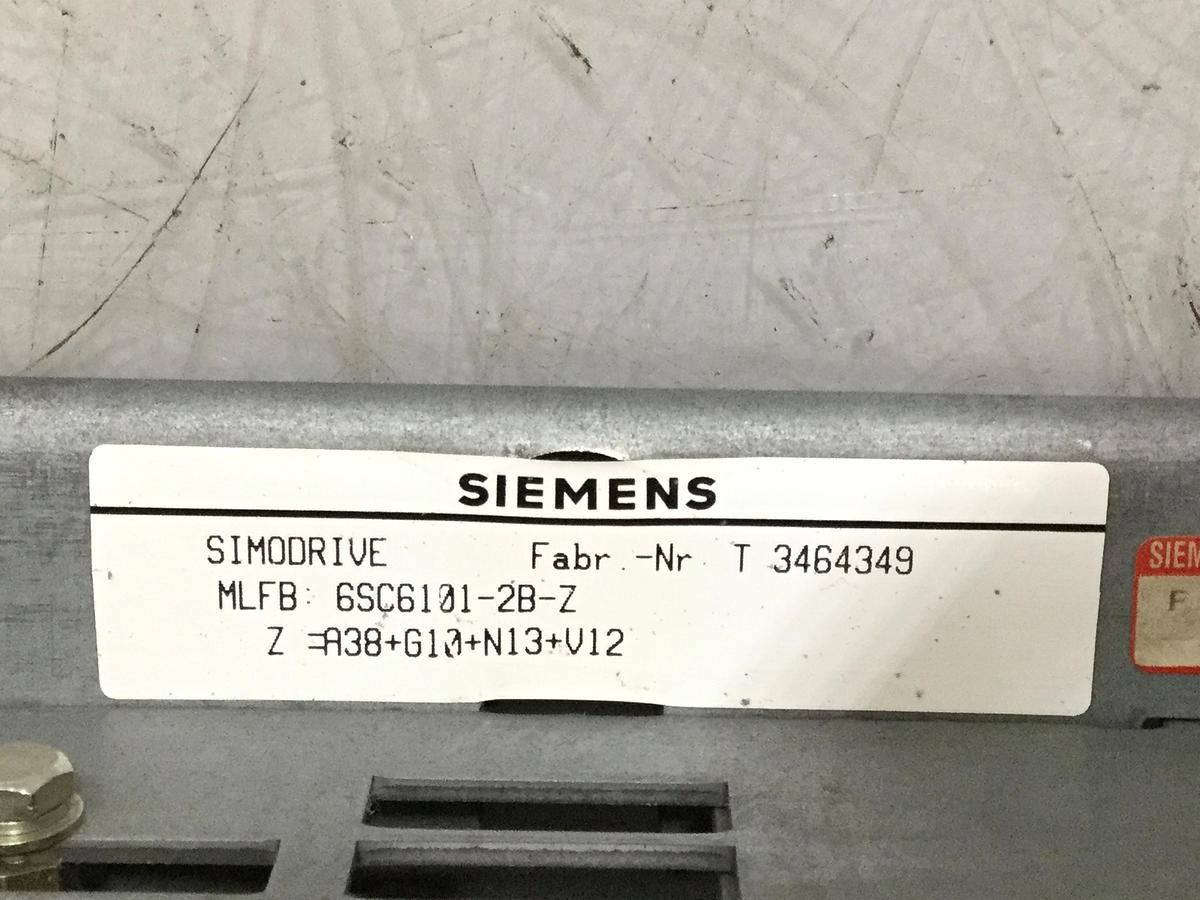 Used SIEMENS Simodrive 6SC6101-2B-Z Used