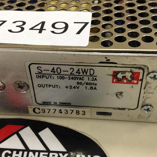 Used MEAN WELL Power Supply S-40-24WD #73497