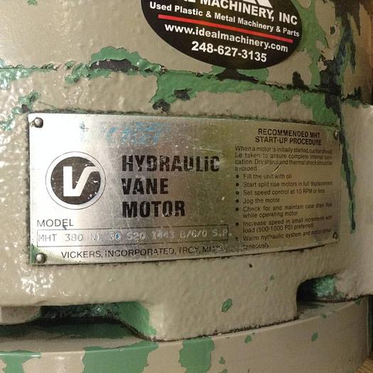 Used VICKERS Hydraulic Vane Motor MHT 380 N1 30 S20 1443 B/6/0 S.P. Used