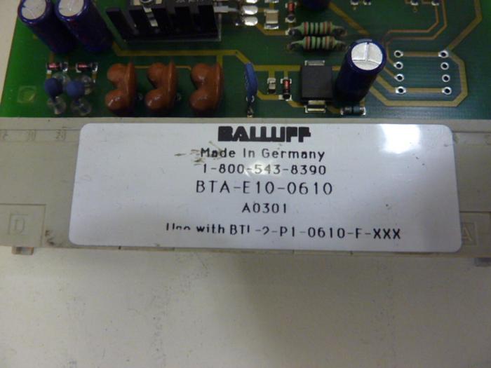 Used BALLUFF PC Interface Module BTA-E10-0610 #60481