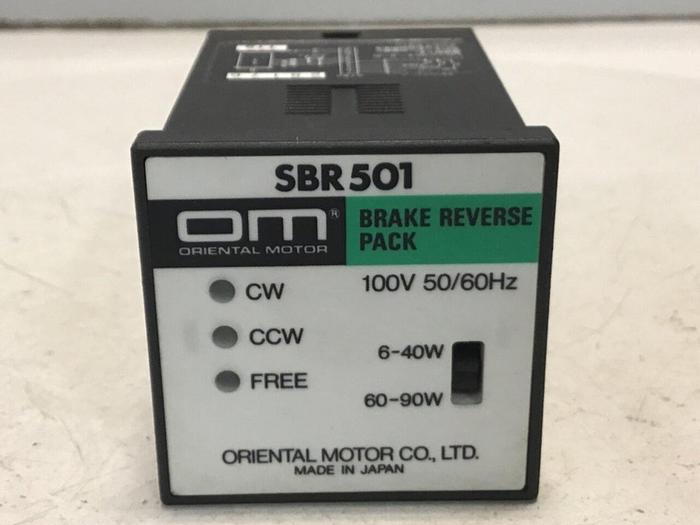 Used ORIENTAL MOTOR Speed Regulator SBR501 #129821