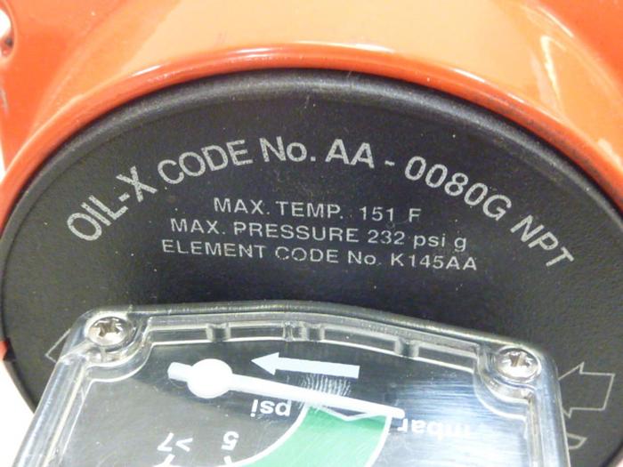 Used DOMNICK HUNTER Pneumatic Oil Filter AA-0080G NPT #61140