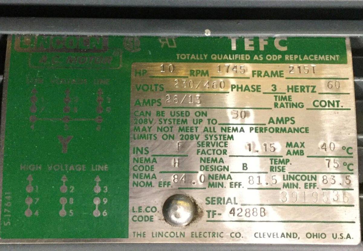 Used RAPID 10 HP Grinder Granulator 1012-K Used