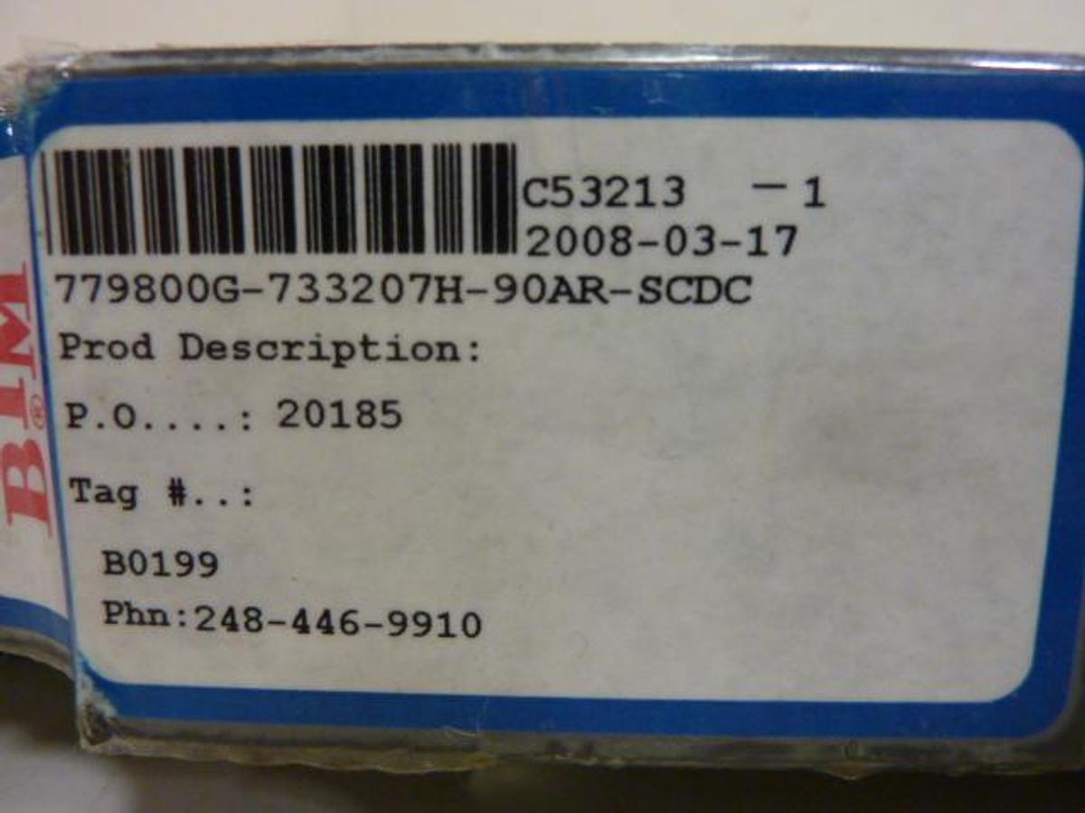 Used BTM CORP Power Clamp 779800G-733207H-90AR-SCDC Used