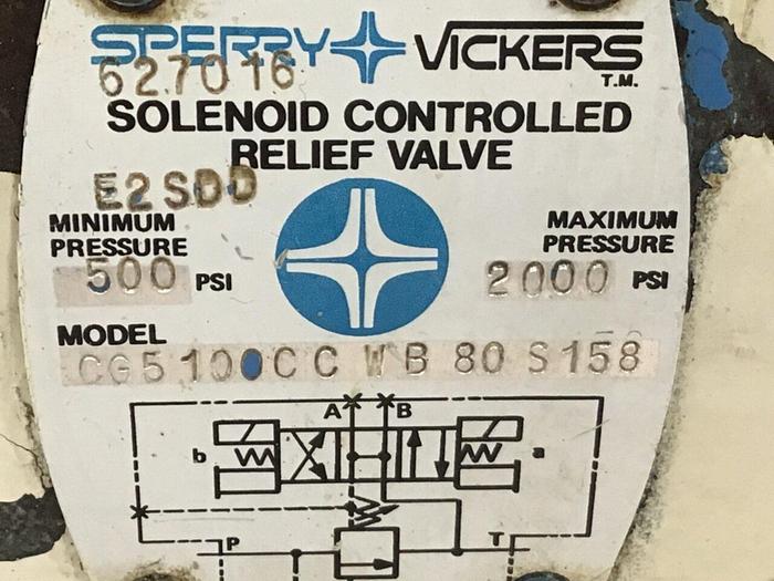 Used VICKERS Relief Valve CG5100CCWB80S158 USED