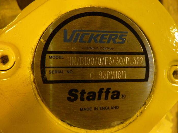 Used VICKERS Screw Motor HM/B100/Q/F3/30/PL322 Used