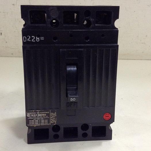 Used GE 50 Amp Circuit Breaker TED136050 #83479