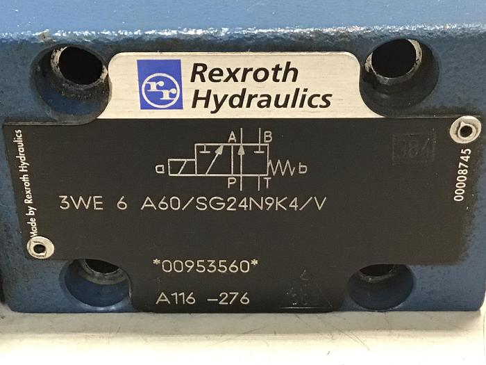 Used REXROTH 3WE6A60/SG24N9K4/V Valve Used #140403