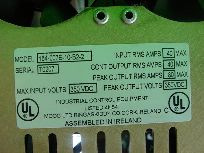 Used MOOG Digital Motor Controller 164-007E-10-B2-2 Used